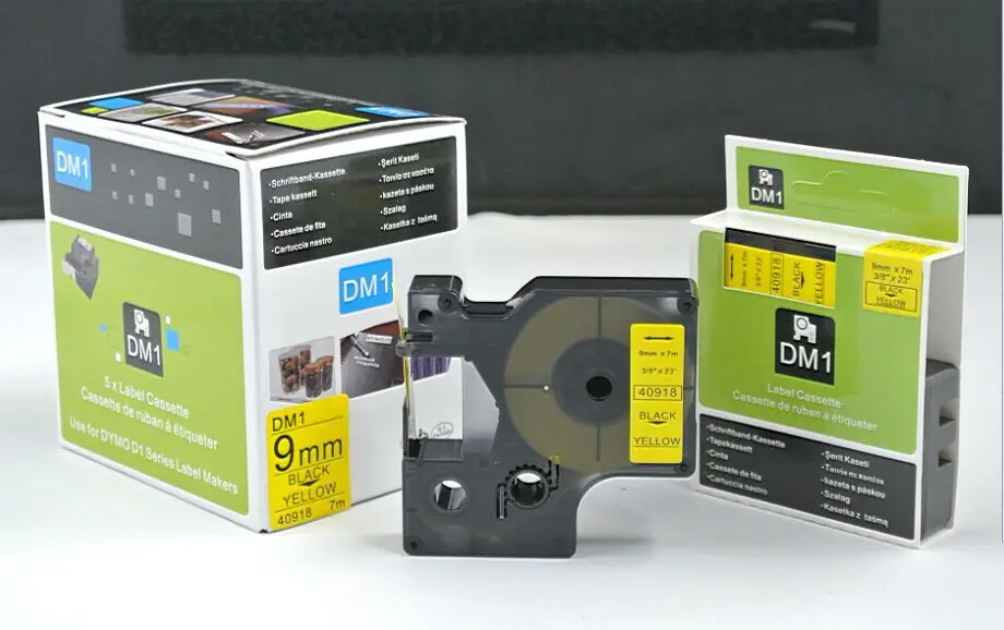 45020 BIANCO SU TRASPARENTE NASTRO COMPATIBILE Dymo D1 Cassetta Labelmanager P 10743 - Foto 9