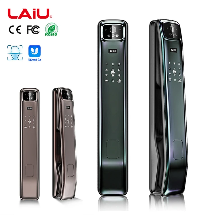Laiu Video Intercom Cat Eye 3D Face Recognition Keyless Entry Smart Lock Cerradura Inteligente Con Wifi