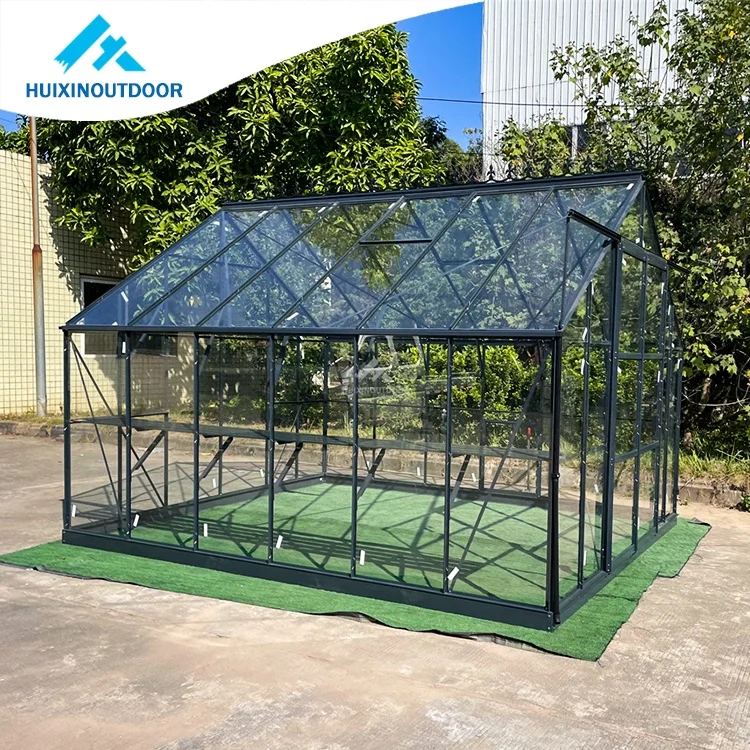 NEW Design Unique Multi Span Greenhouses Easily Assembled Orangery Garden Glass Greenhouse