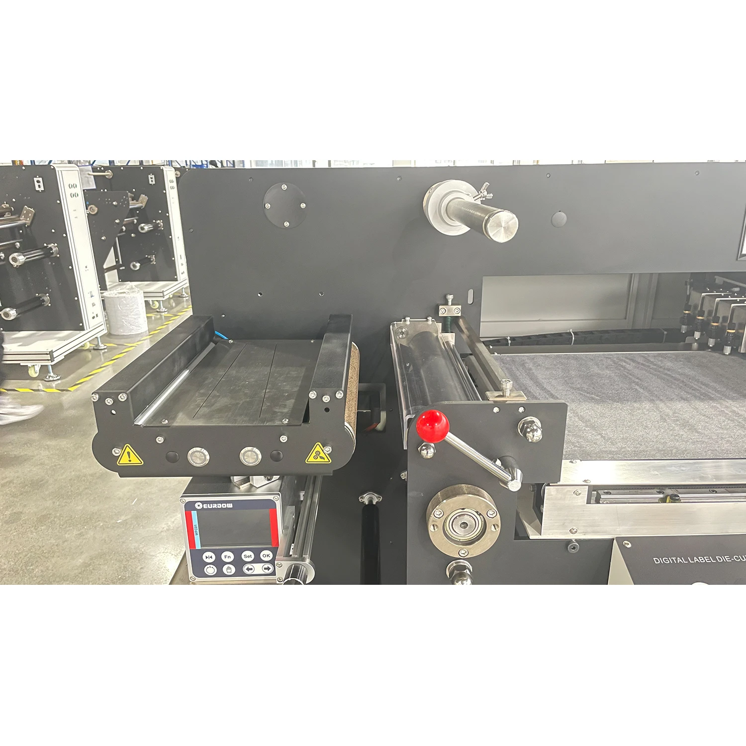 VR320X Roll Label Cutting Machine Automatic Roll Die Cutting Machine with 4pcs Cutting Head