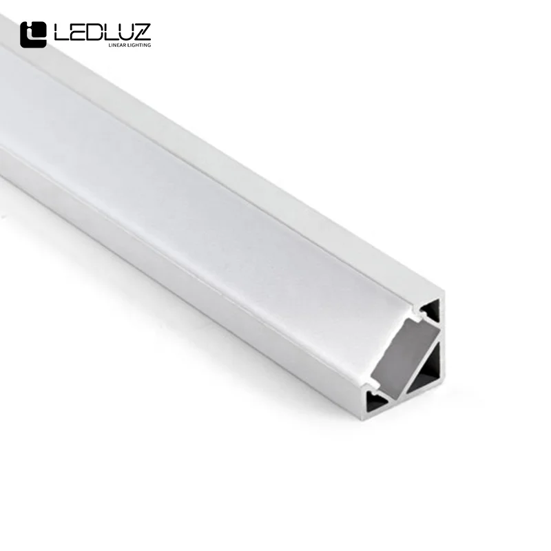 Source LED-strip Corner Profile Aluminium 45 degrees 1M/2M/2.5M/3M C/W Diffuser Cover m.alibaba.com