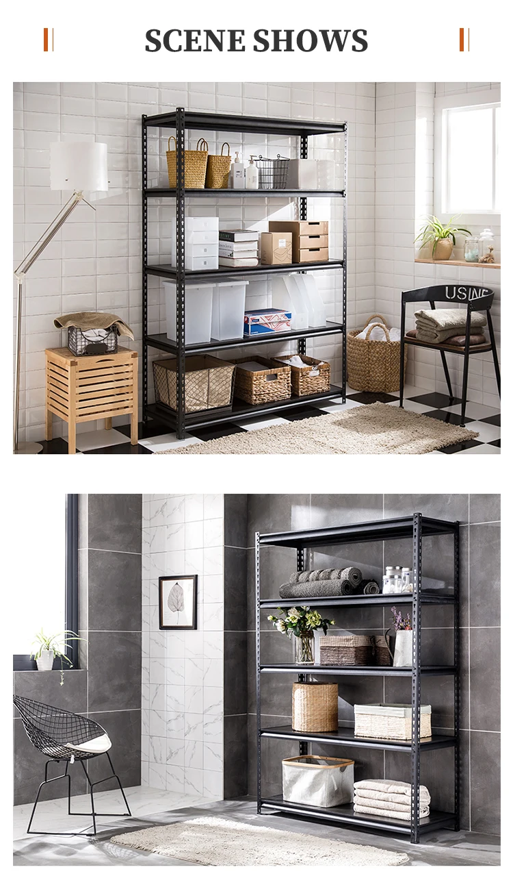 5 Tiers Boltless Storage Racking Garage Shelving Shelves Unit Stacking ...
