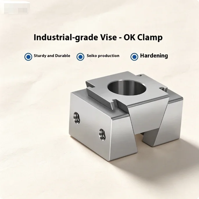 TEBAK High Precision Mechanical Workholding Clamp, OK Vise Locking Fixture with M6/M8 Socket Head Cap Screw for CNC Tools