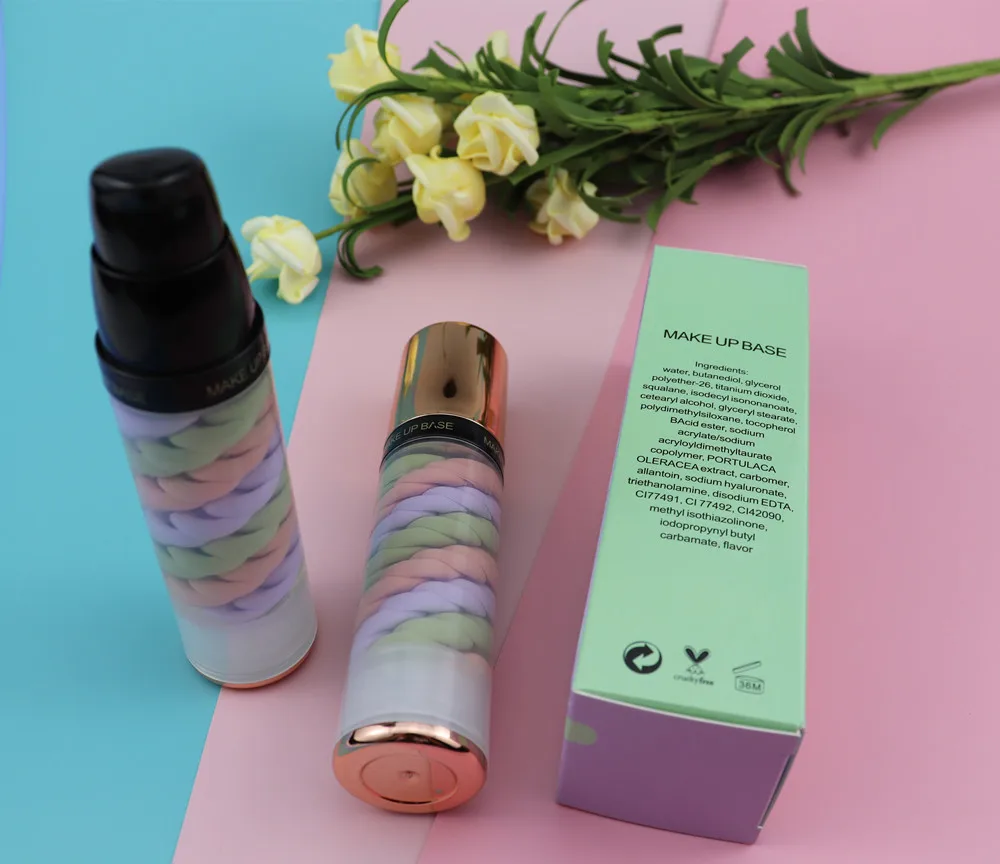 Оптовая продажа увлажняющий Восстанавливающий Полностью покрывающий консилер праймер OEM/ODM водостойкая натуральная отбеливающая основа для макияжа лица