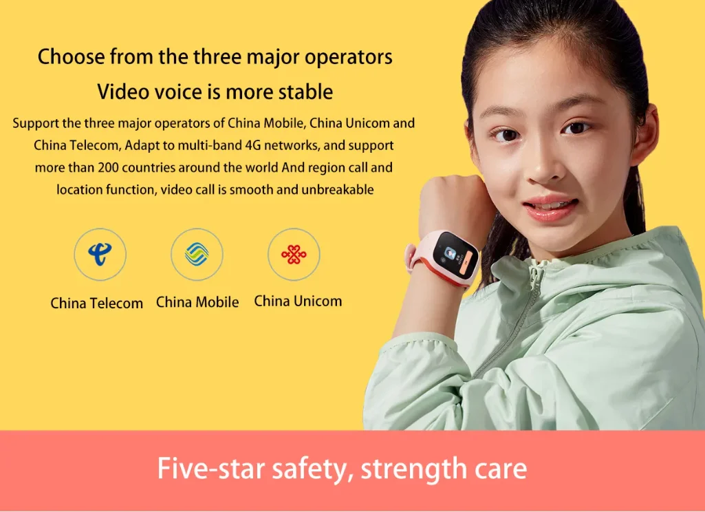 Xiaomi New Mi Rabbit Children's Phone Watch 5C Nine Heavy Precision Positioning 900mAh Large Battery 20m Waterproof