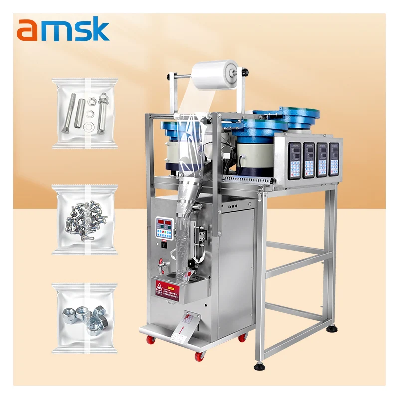 Automatic Multifunctional Screw Filling Machine Metal Screws Nuts Metal Washers Counting Packaging Vibrating Wrapping Machine