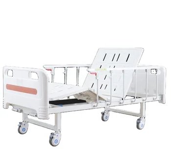 Manufacturer Direct Sale Hospital Beds Medical Equipment 2-Functional Manual Nursing Bed Wholesale Price Excellent Value