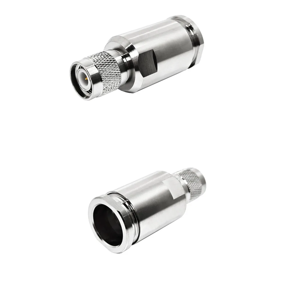 50ohm Copper RF Connectors  TNC Male Plug Clamp Type for LMR600/12DFB RF Coaxial Cable Connector