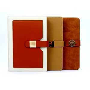 Customized Printing Address Book Customized Size PU Leather Thermal Binding Hardcover Cute A5 Daily Weekly Plan Notebook