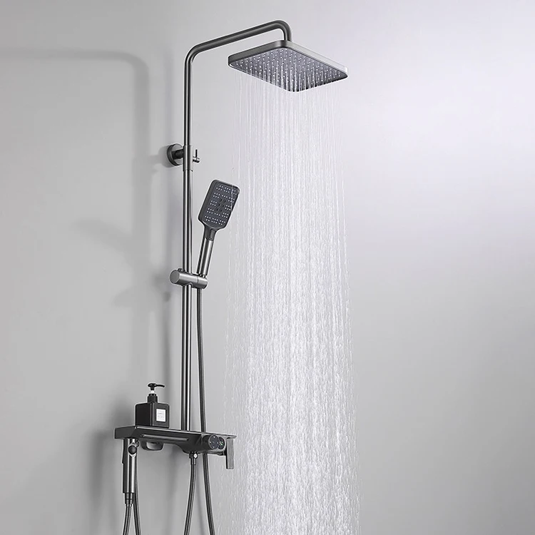 Juego de mezclador completo de ducha para baño frío y caliente