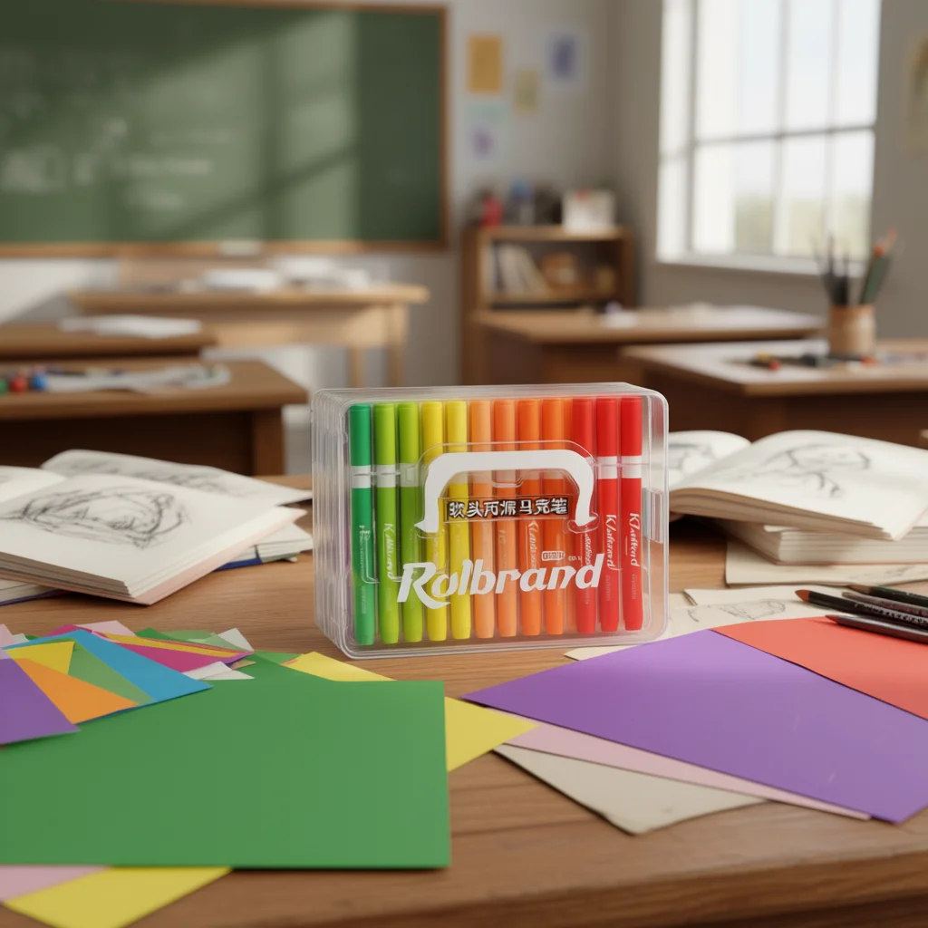 Marcadores Acrílicos Rolbrand, Juego de 72 Colores con Punta Suave para Dibujar y Colorear