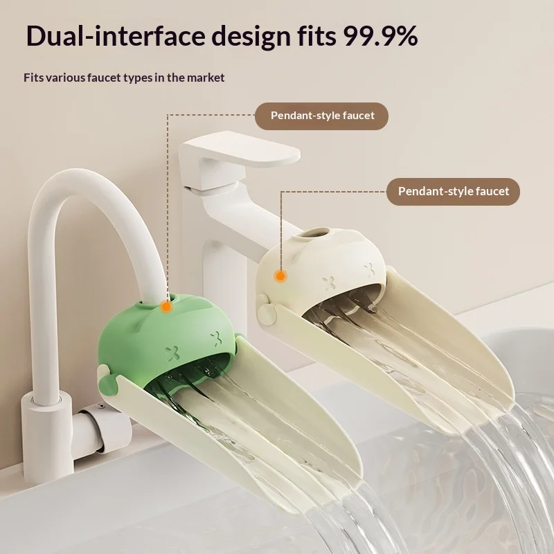 Faucet Extender Multifunctional Detachable PP Material Household Bathroom Washstand Splash-Proof Children's Hand Washing Aid