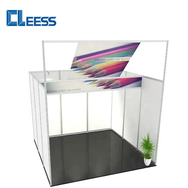 Shell Scheme Booth Design for Raw Space Booth with Octanorm Panel