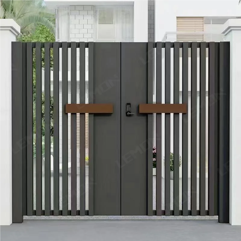 Modern Design Entry Wrought Iron Gates Cast Aluminium Gate Simple Modern Luxurious Main Automatic Gate for Villa