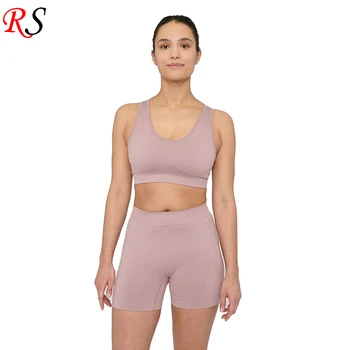 Manufacturer Wholesale Sport Bra Gym Training Suit Yoga Set Short Women Fitness Apparel