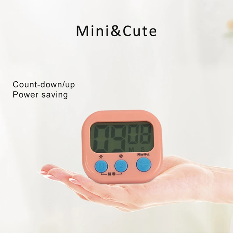 EMAF Promotion Time Reminder Magnetic Electronic Digital Kitchen Cooking Cute Countdown Alarm Timer Kids Portable Study Timer