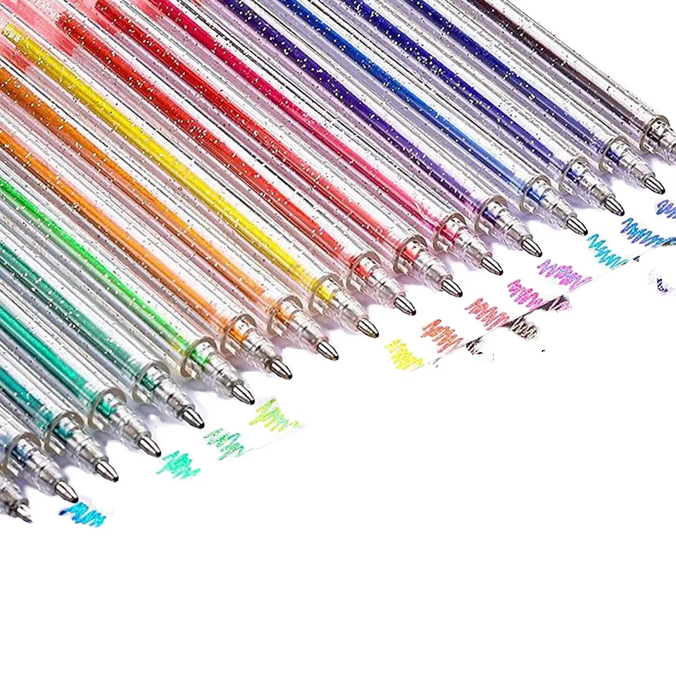 Metallic Glitter Gel Pens For Coloring Doodling Oem Wholesale