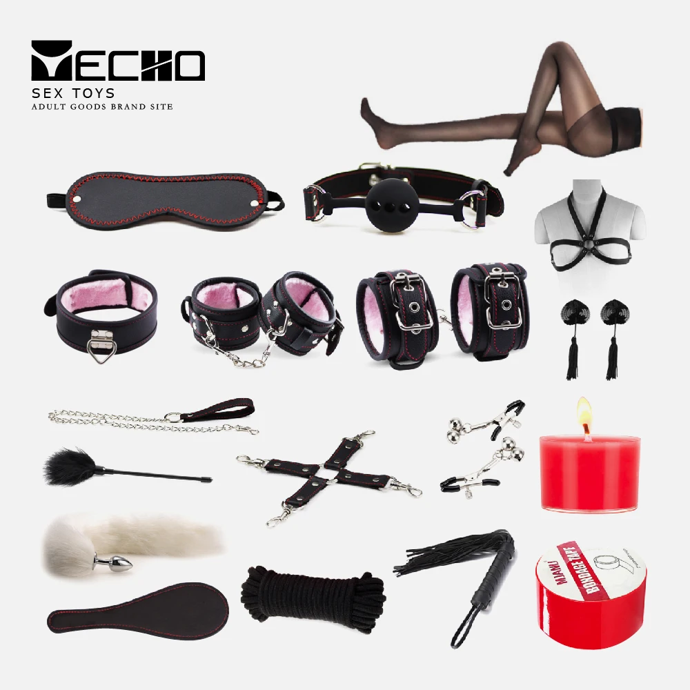 Bondage Kit Sex Toys BDSM Set - 18 Piece Fun & Fantasy