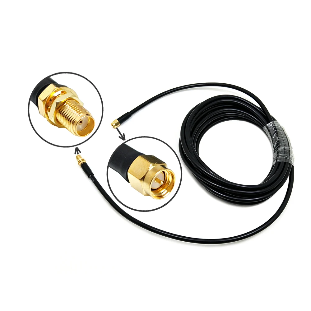 LMR200-Koaxialkabel, SMA-Stecker (männlich) zu SMA-Buchse (weiblich), Durchsteckmontage (Bulkhead), RF-Kabelbaugruppe, Antennen-Pigtail