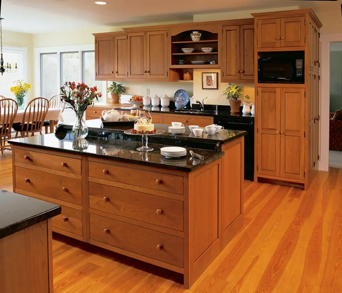 High Cost-Effective Good Quality Exquisite Solid Wood Open Modern Kitchen Cabinet Furniture