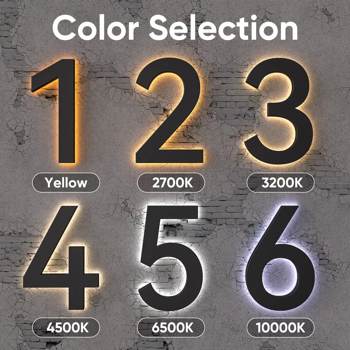 product large led address numbers light up solar illuminated house signs for outdoor use on houses restaurants car garages-8