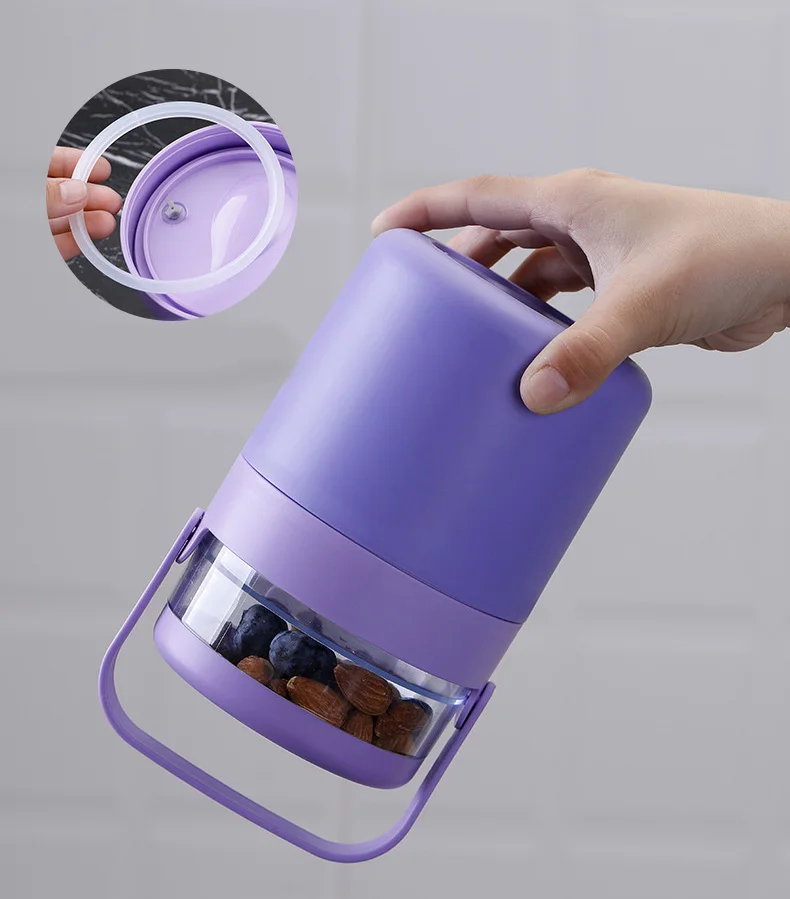 Wide Mouth Yogurt Beaker Leakproof Flask Vacuum Food Jar Stainless