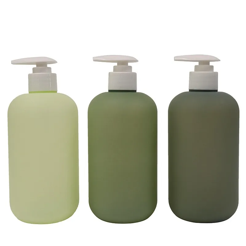500ml Hdpe Bathroom Shampoo Cosmetic Bottle Shower Gel Bottle Set Buy