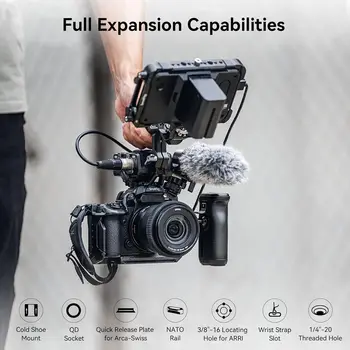 SmallRig Cage Kit for LUMIX G9 II / S5 II / S5 IIX with Top Handle and Cable Clamp for USB-C - 4024 detail image