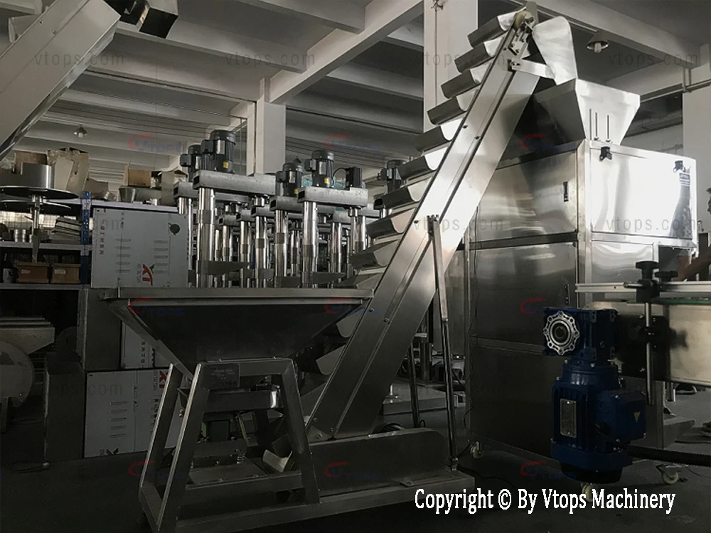 
Многоголовочная машина для взвешивания гранул овощей фруктов продуктов семян 