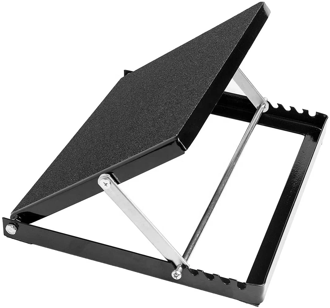 Slant Board with Full Non-Slip Surface Steel Calf Stretcher Stretch Board