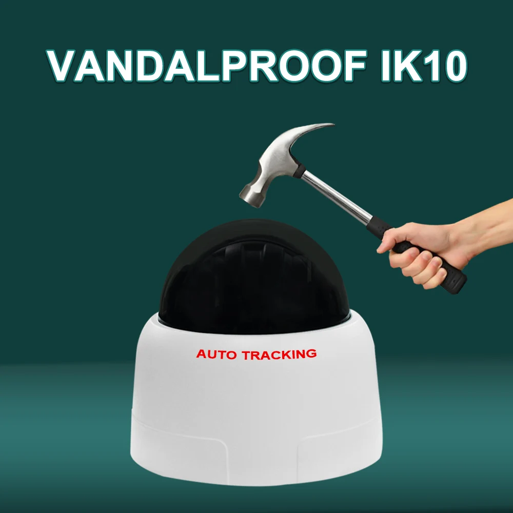 360 Degree POE Motion Human Auto Tracking Dome Camera Outdoor 4MP 2MP AI CCTV 3MP HD Network Explosion Proof IP Smart PTZ Camera