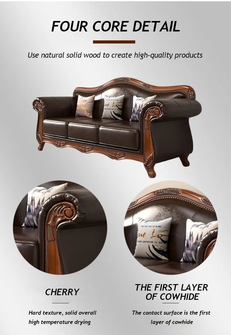 Wholesale European Classic Living Room Home Hotel Furnitures Wooden 4