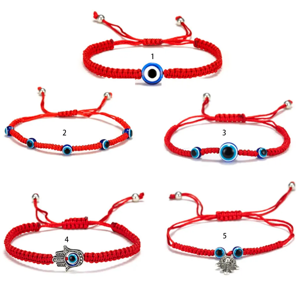  NFEGSIYA Red Rope Bracelets Woven Rope Lucky Red