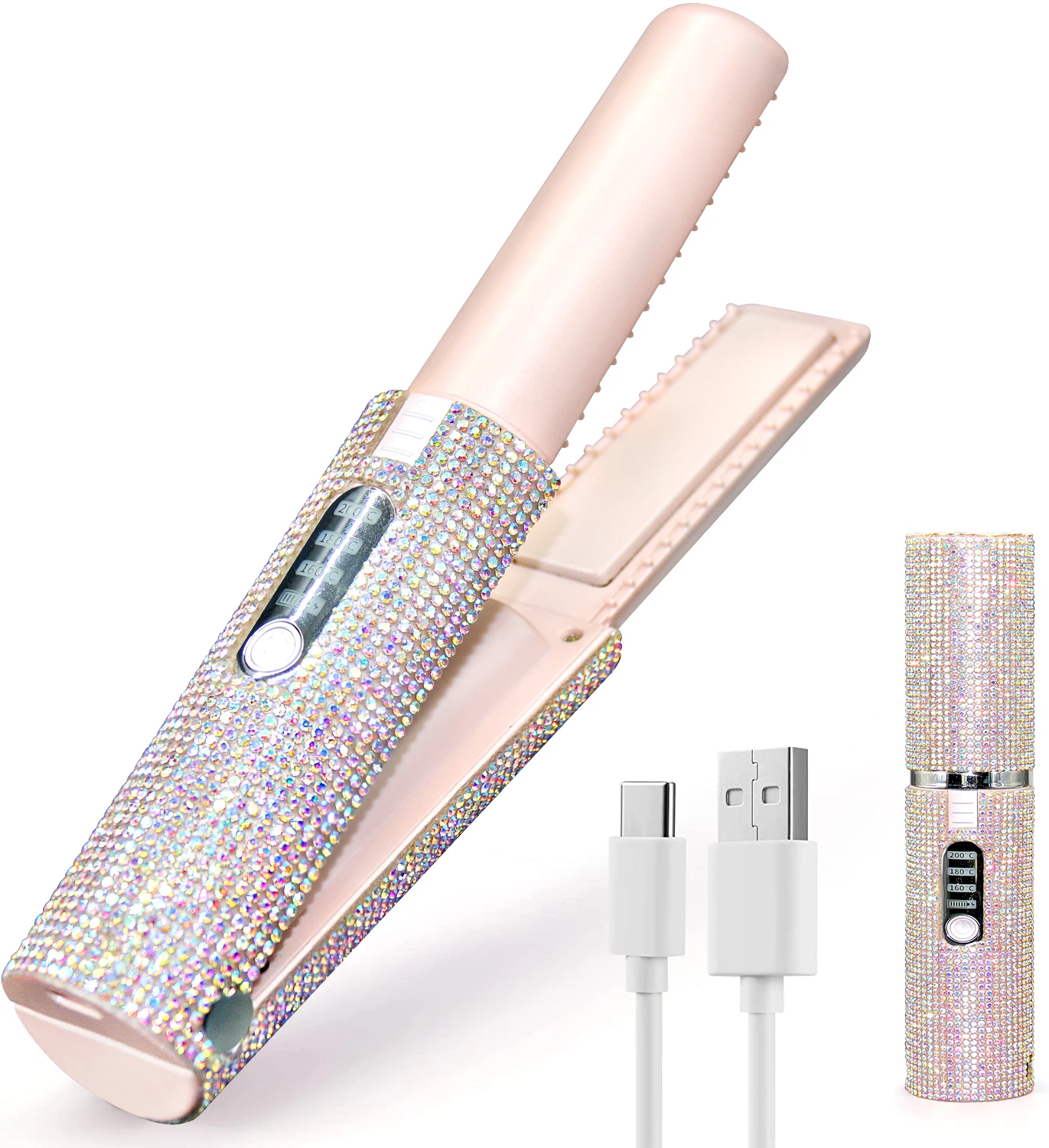 Bling Portable Cheaper Unique High Tech Hair Straighteners Curler Pcb Board with Dryer