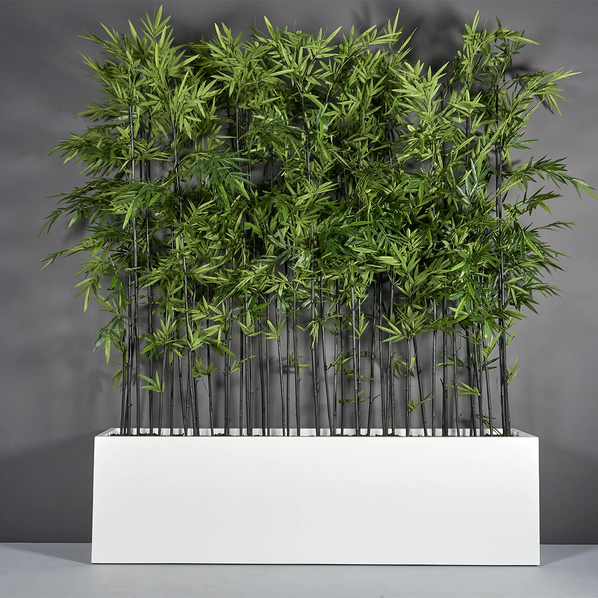 Europe Style Large Rectangular Outdoor Fiberglass Resin Planter Box Floor Condition for Planting Trees Flowers in Hotels Gardens
