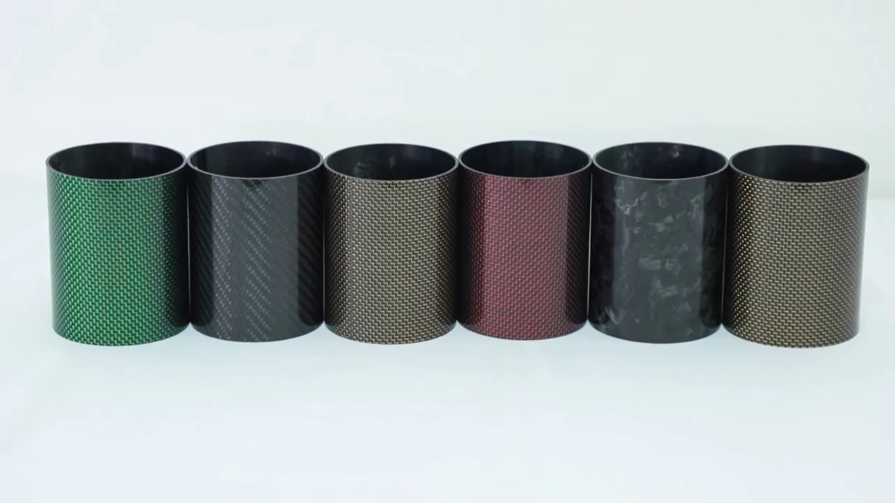 100120mm Colored Carbon Fiber Round Tube With Good Luster Buy Large