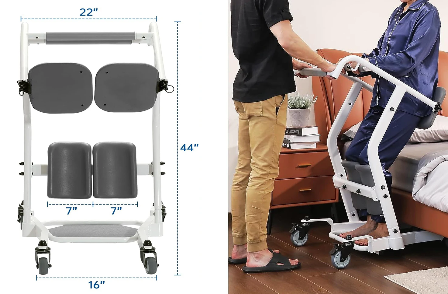 Mason Stand Assist Patient Transport Unit,Safely Sit,Stand,Transfer & Transport,Fall Prevention