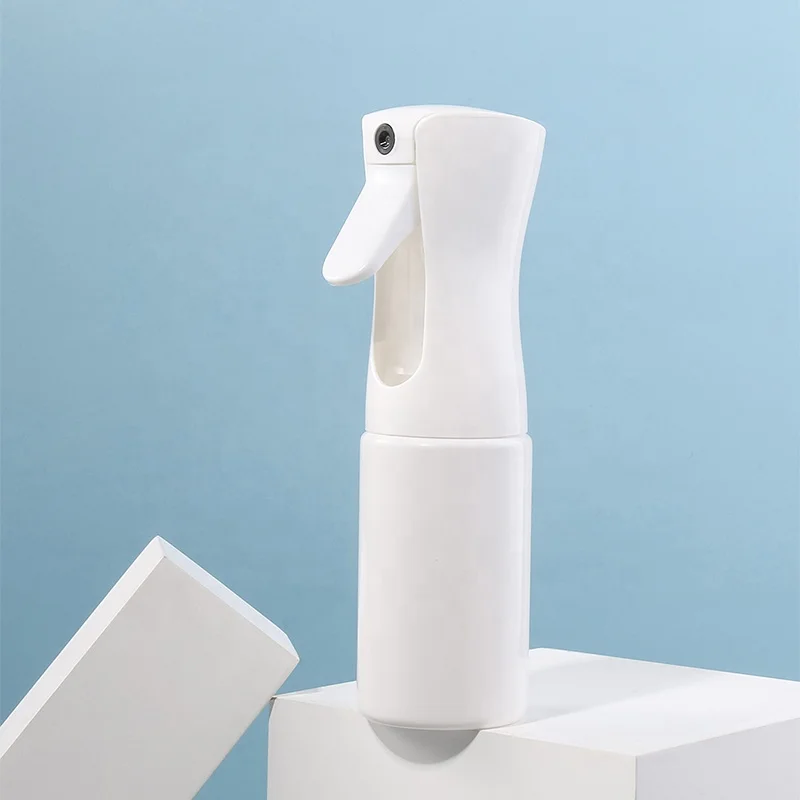 Plastic Continuous Mist Spray Bottle Empty Hair Salon Barber Fine Mister Spray Bottle Trigger Atomization High Pressure