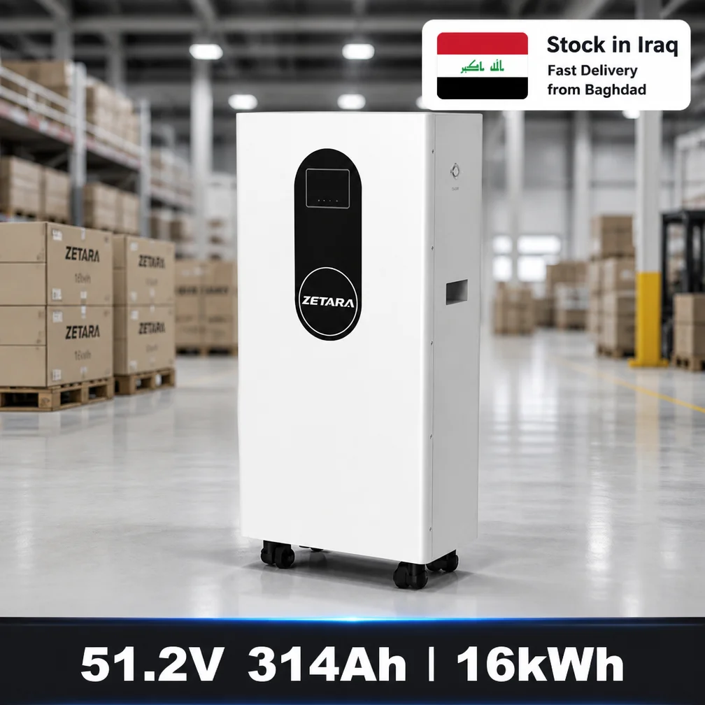 Wall Mount Home Energy Storage Battery 16kWh 51.2V 314Ah LFP Battery Pack with Smart BMS for Solar Power System