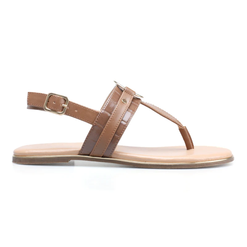 Женские модные элегантные сандалии с Т-образным ремешком, мягкие эластичные сандалии на плоской подошве с пряжкой, 2022