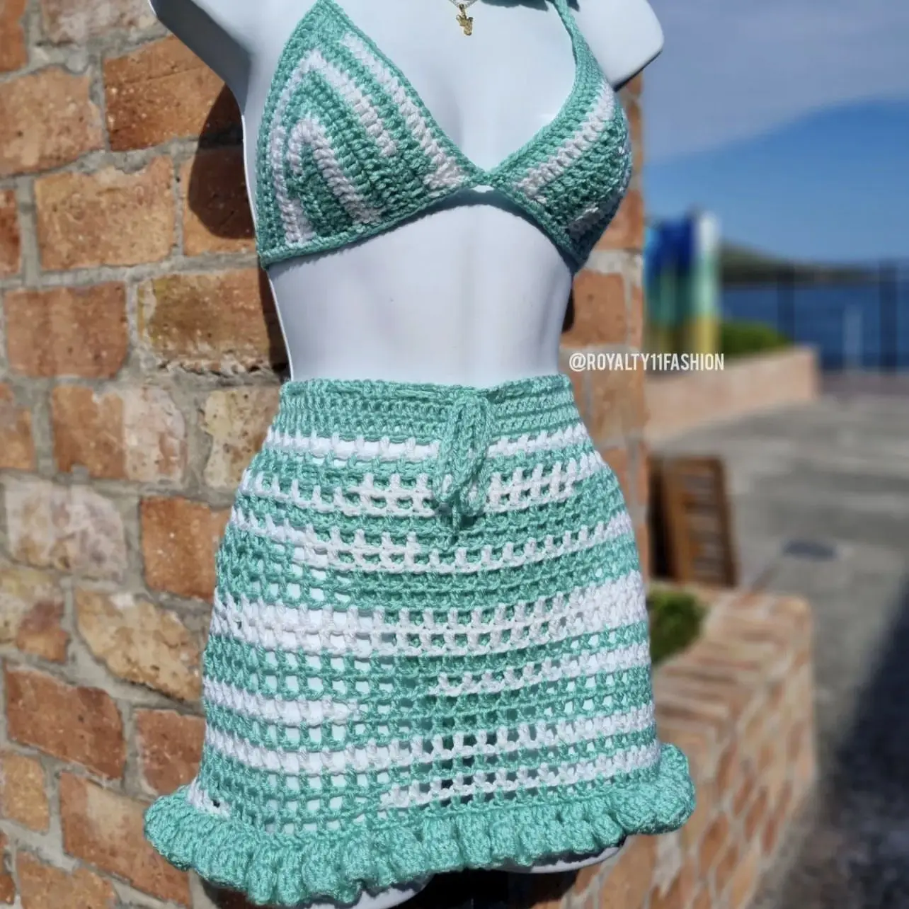 Custom Bohemian Best Swimwear Handmade Crochet Bikini Plus Size 2 Piece Set Mini Bikini Swimwear Beachwear for Women
