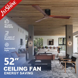 1stshine Ceiling Fan OEM Tailor Made 52 Inches High Speed 3 Solid Wood Blades Ceiling Fan