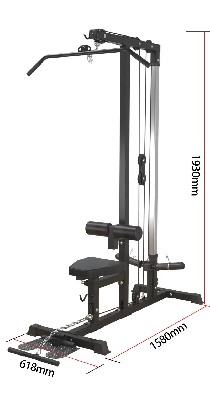 TOPTONS Comprehensive Trainer Pull Down Cable Station Pulley Tower Single Cross Machine Pin Load Selection Machines