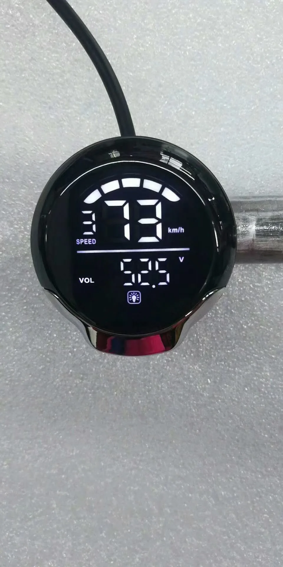 KKC Display Screen 36V 48V 60V Digital Display Part Electric Bicycle Ebike Bike Twist Throttle Handle with Dashboard