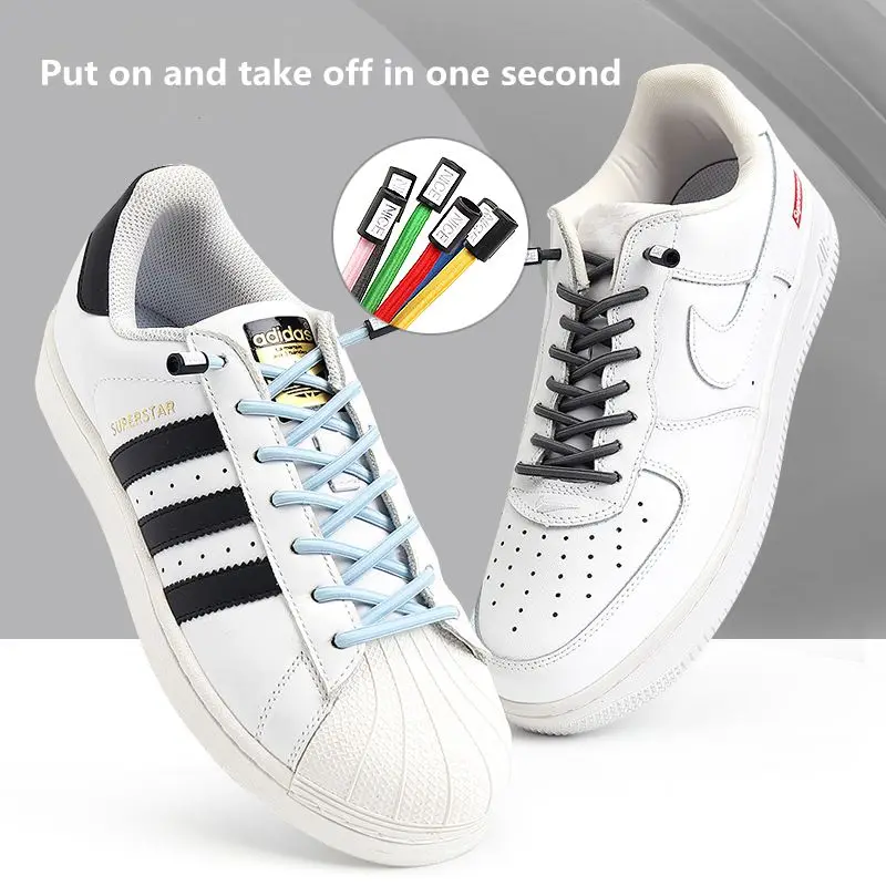 Sneakers One Second Shoe Tie Elastic Sneakers No Tie Shoe Laces