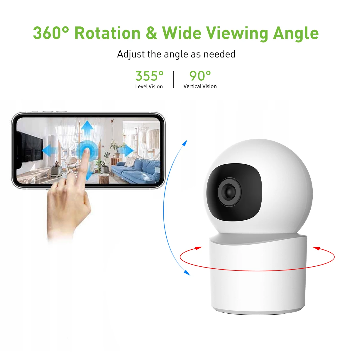 4mp indoor ptz wifi security camera hd cctv with night vision alarm storage motion detection tf card cloud-62