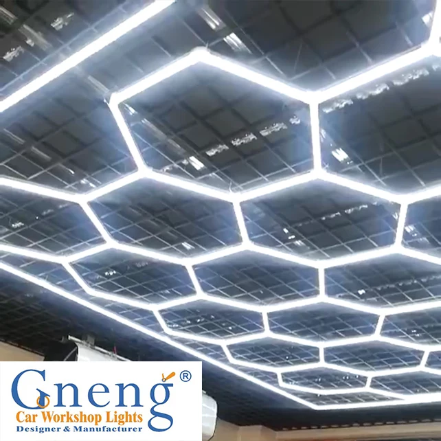High Lightness LED Inspection Hexagon Panel Hex Led Ceiling Wall Detailing Studio Poshing Workshop Light