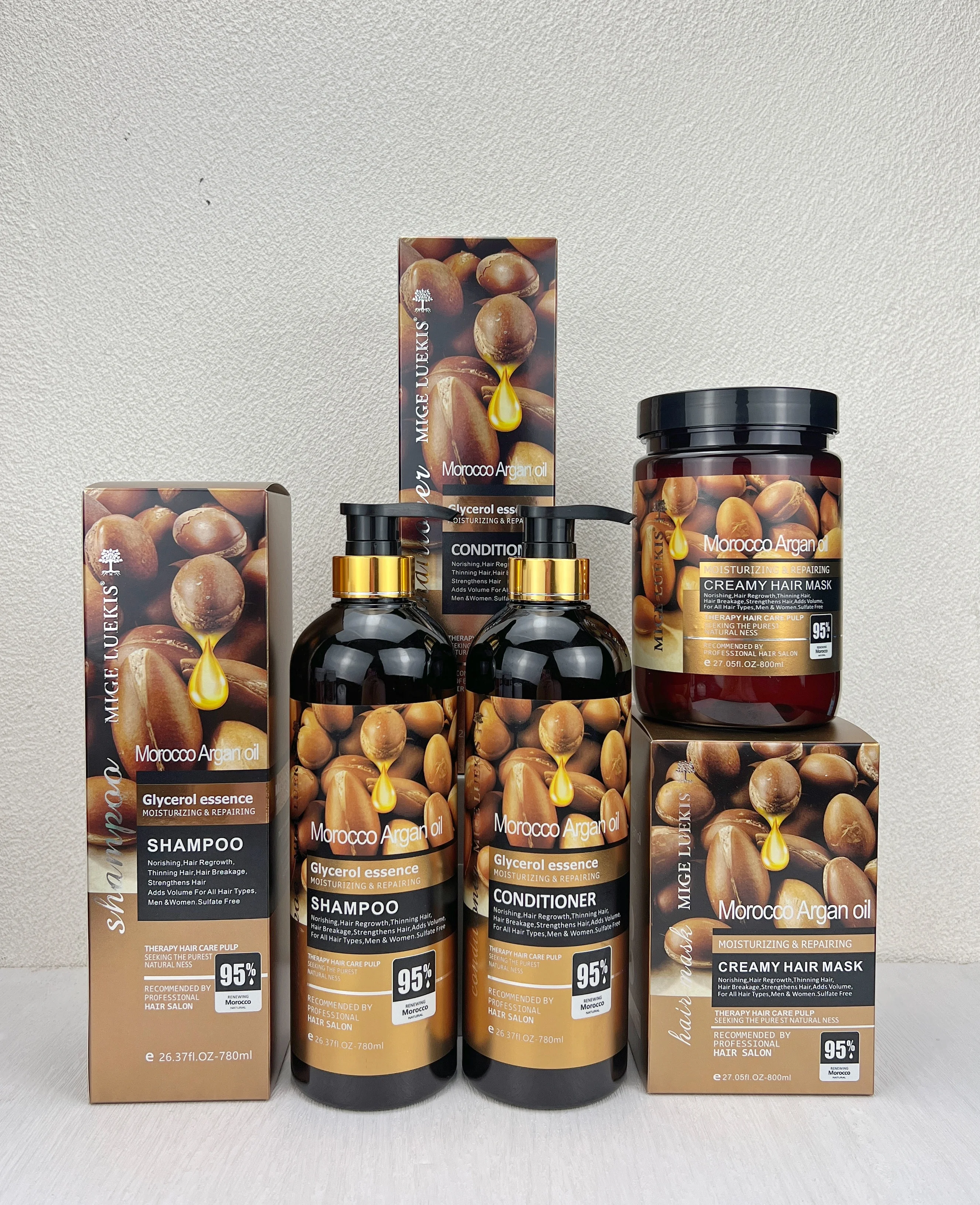 2023 New Listing Deep Cleansing Scalp Sulphate Free Snail Serum Shampoo and Conditioner