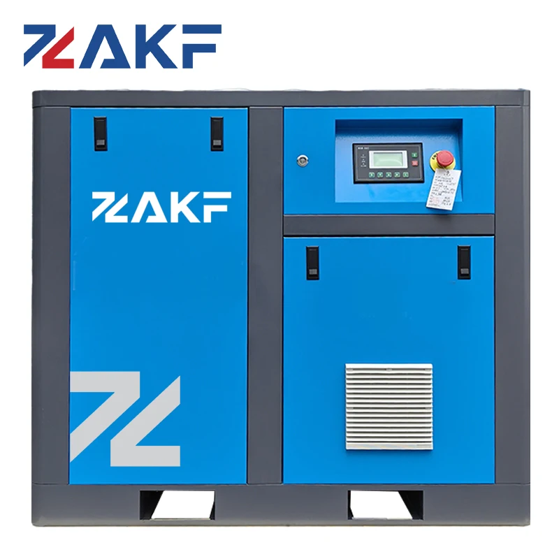 ZAKF ZA-30 30HP Screw Air Compressor 22kW 380V 8 Bar - Portable