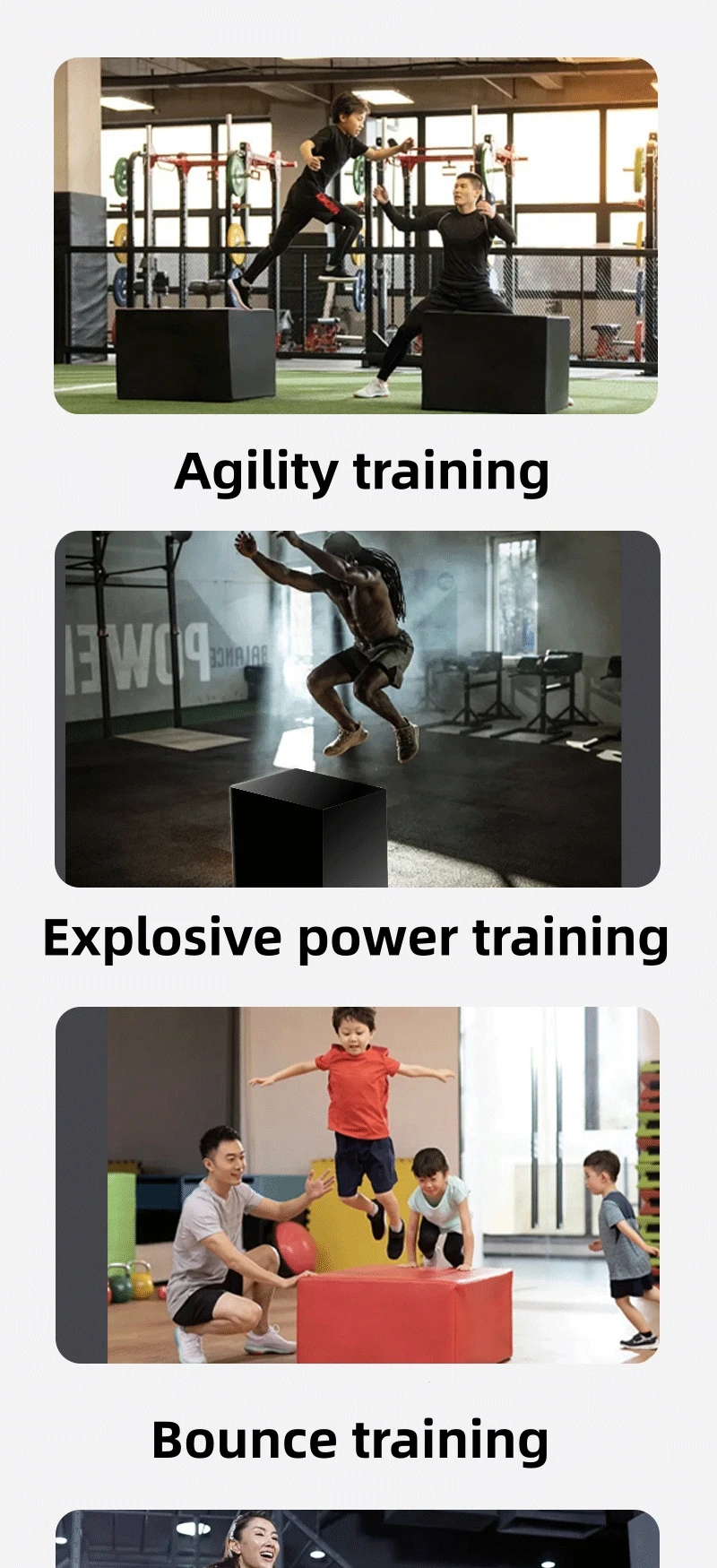 High Quality Plyo Soft Jump Box Fitness Exercise Equipment for Vaulting ...